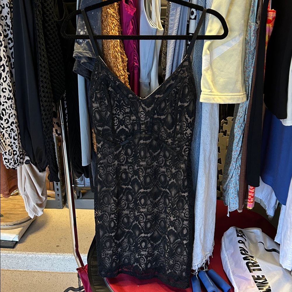 Guess Black Lace Dress